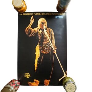 Rod Stewart King Biscuit‎ Flower Hour Vintage 1979 Promo Album Poster 18x27 Rock